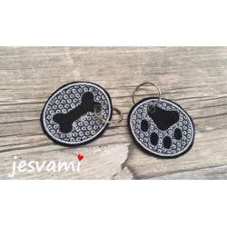 Stickdatei - Pfote Knochen Embossed